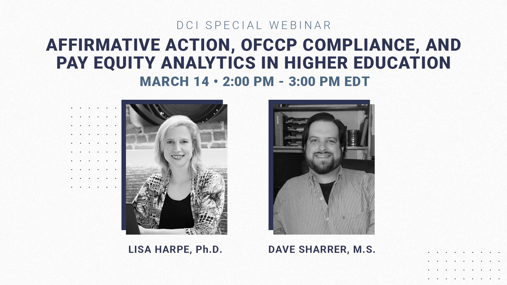 Higher ed webinar